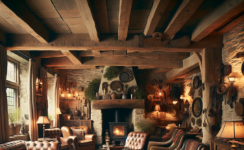 Salon w stylu rustykalnym Salon w stylu rustykalnym